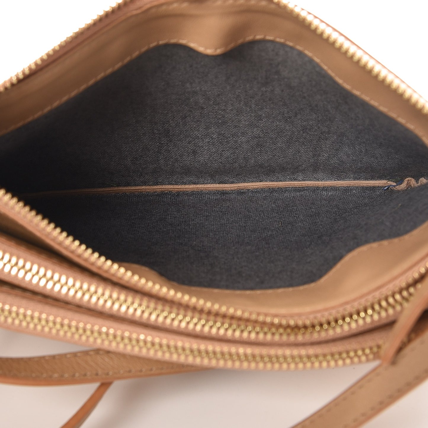 Lambskin Small Trio Crossbody Bag Beige