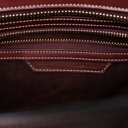 Celine Smooth Calfskin Micro Luggage Burgundy 5 of 17