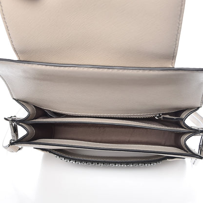 Marc Jacobs Saffiano Crystal Embellished Medium Madison Flap Crossbody Bag Pebble Multi 5 of 6