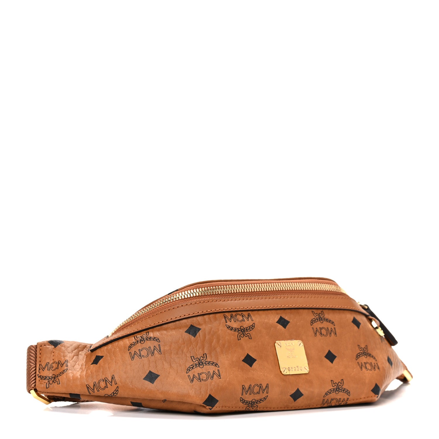MCM Visetos Small Fusten Belt Bag Cognac 3 of 9