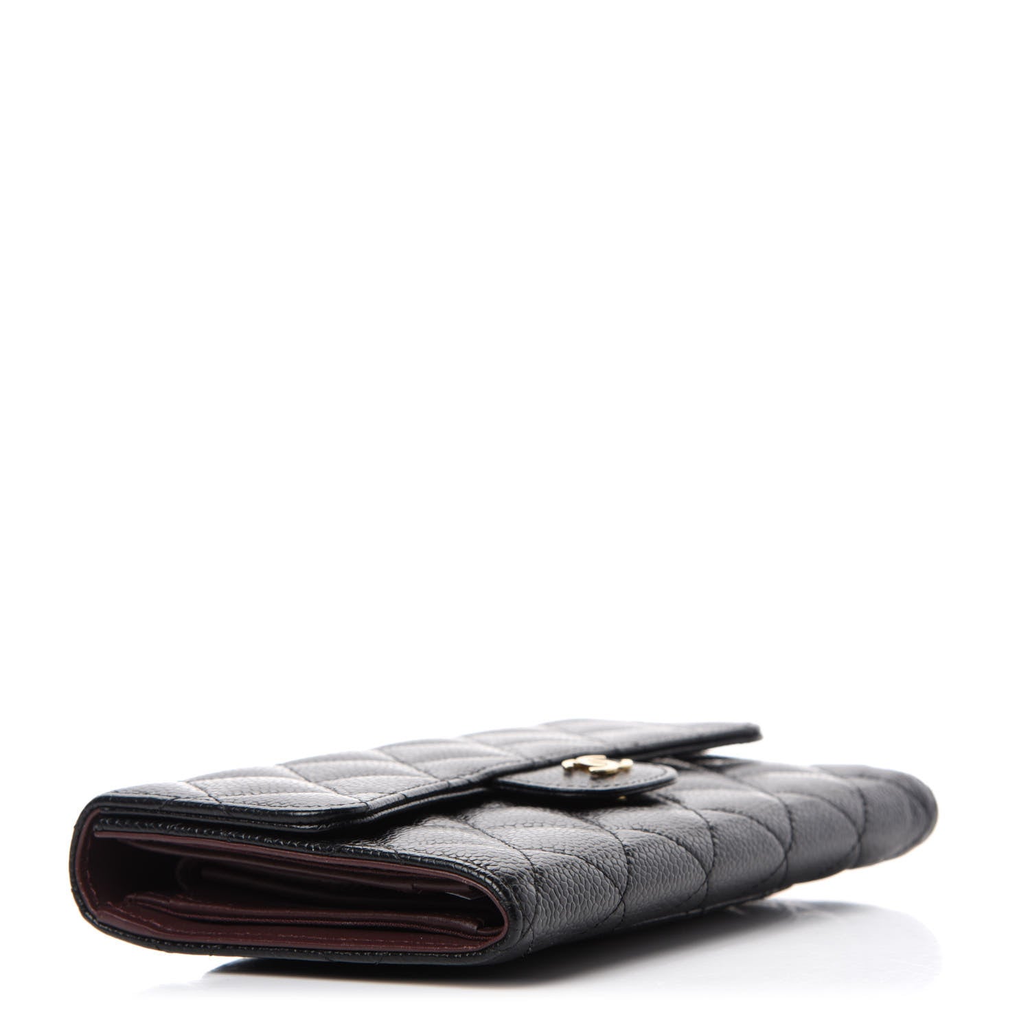 Chanel Caviar Quilted Large Flap Wallet Black 4 of 9