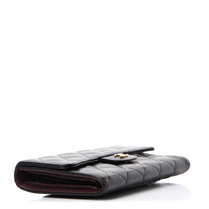 Chanel Caviar Quilted Large Flap Wallet Black 4 of 9