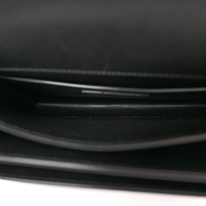 Saint Laurent Coated Bark Calfskin Medium Monogram Sunset Black 5 of 9