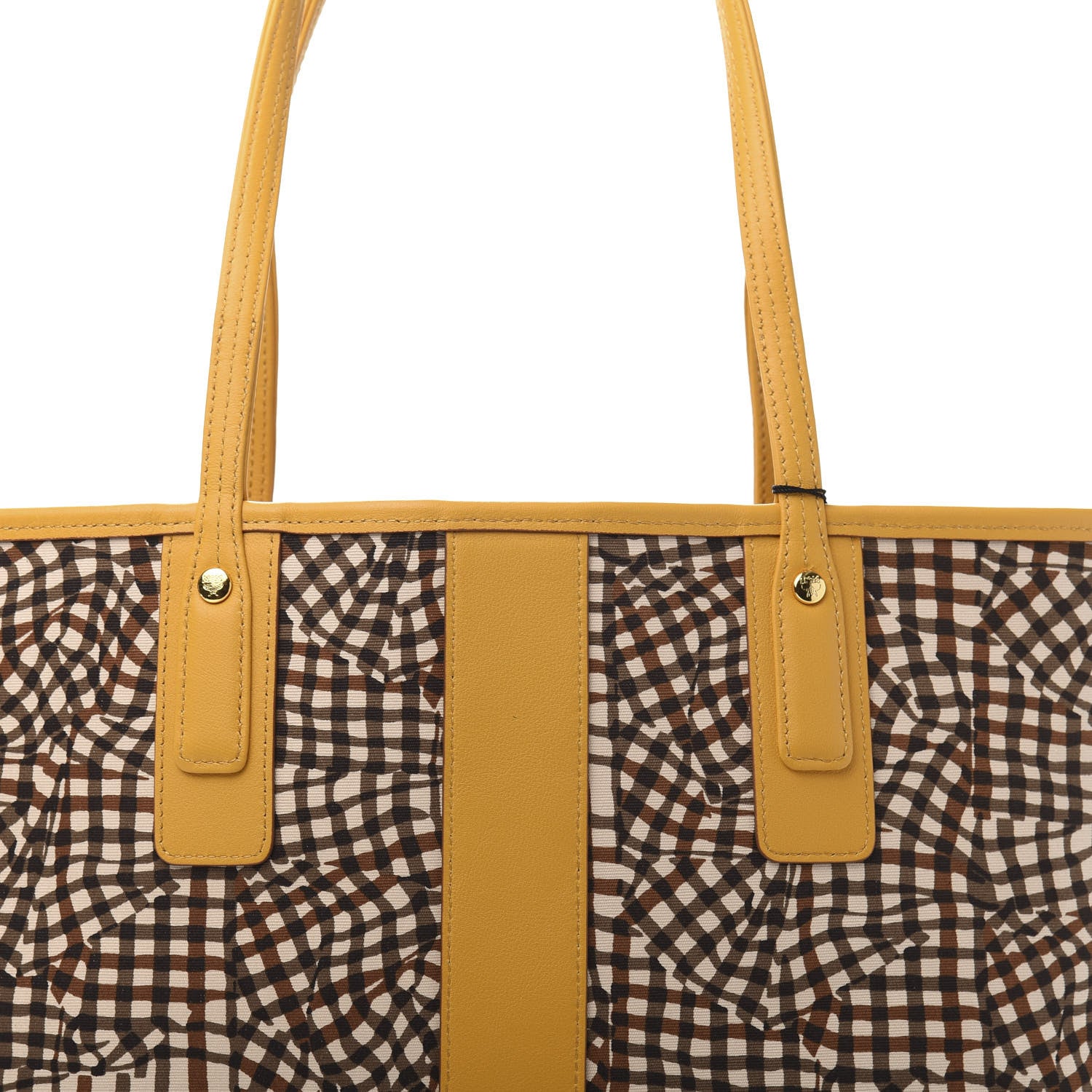 MCM Visetos Medium Liz Reversible Shopper Tote Cognac Yellow 15 of 15