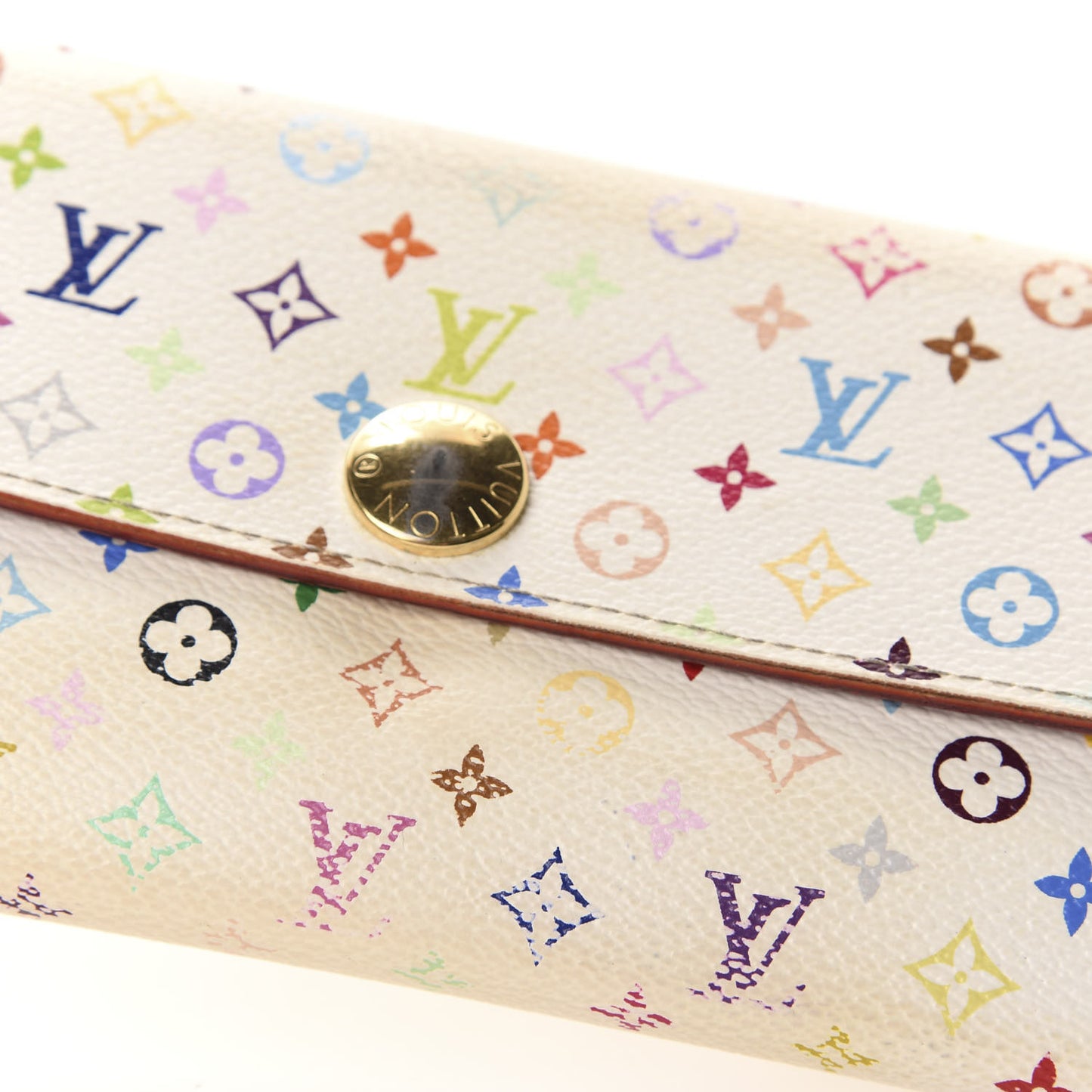 Monogram Multicolor Sarah Wallet White Eglantine