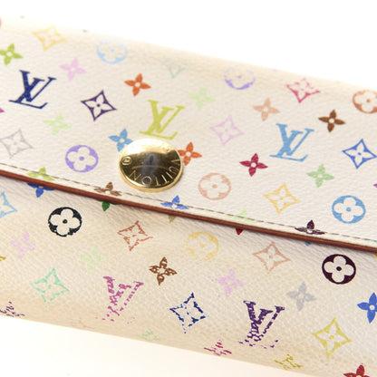 Louis Vuitton Monogram Multicolor Sarah Wallet White Eglantine 7 of 15