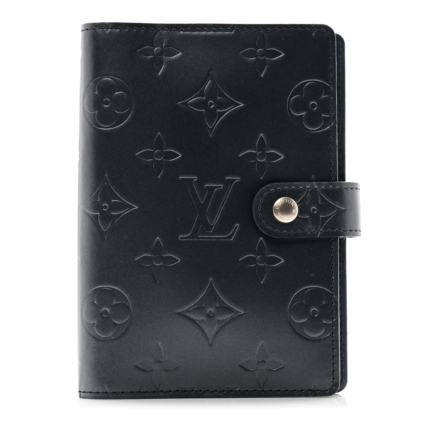 Mat Monogram Small Ring Agenda Cover Blue