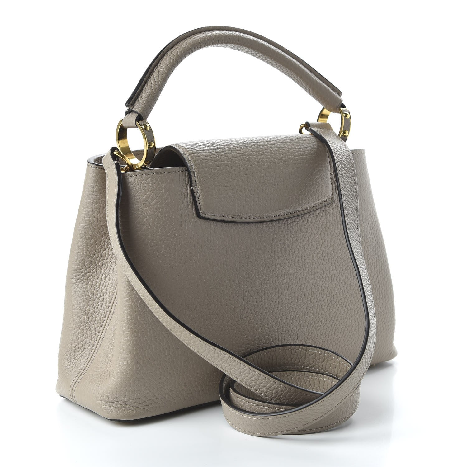 Louis Vuitton Taurillon Capucines BB Galet 3 of 9