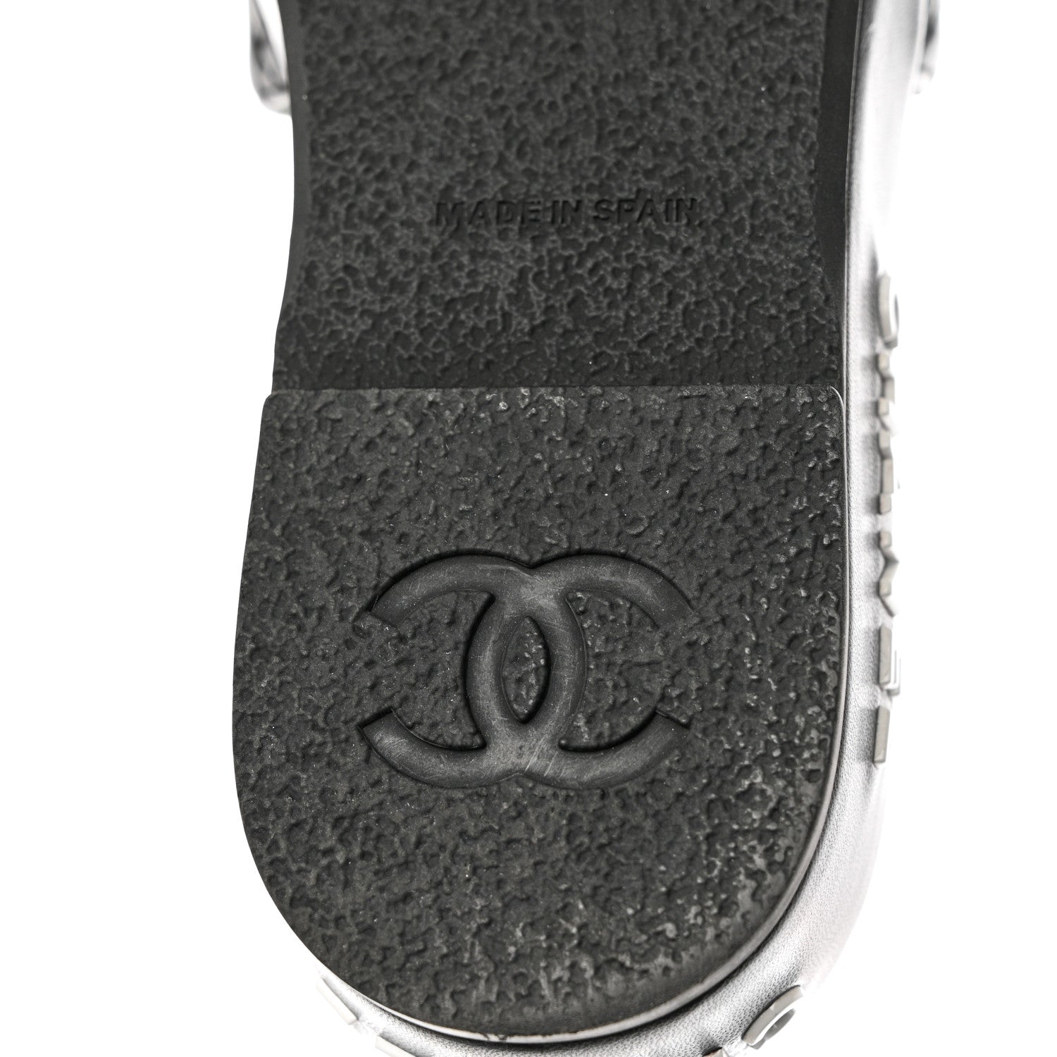 Chanel Lambskin Quilted CC Mules Sandals 36 Black White 8 of 13