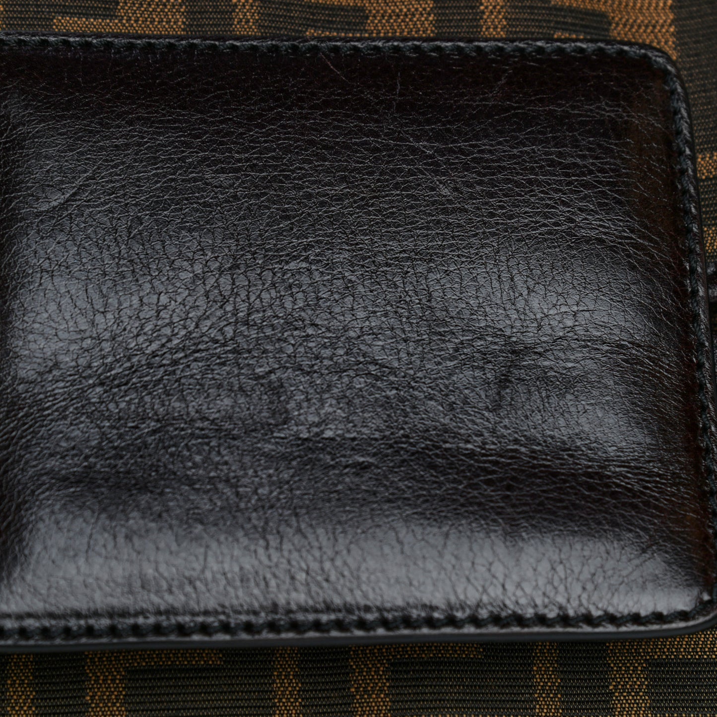 Zucca Calfskin Shoulder Bag Tobacco