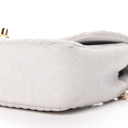 Chanel Calfskin Surpique Chevron Small Flap White 15 of 34