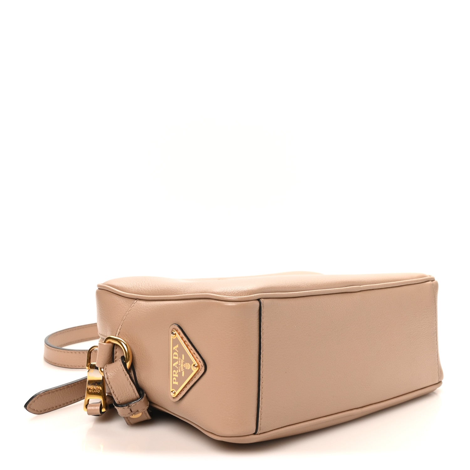 Prada Glace Calfskin Embossed Logo Crossbody Cammeo 4 of 9