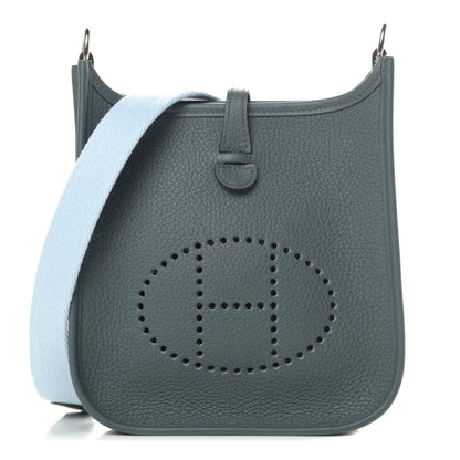 Hermes Taurillon Clemence Amazone Evelyne TPM Bleu Orage Bleu Brume 1 of 4