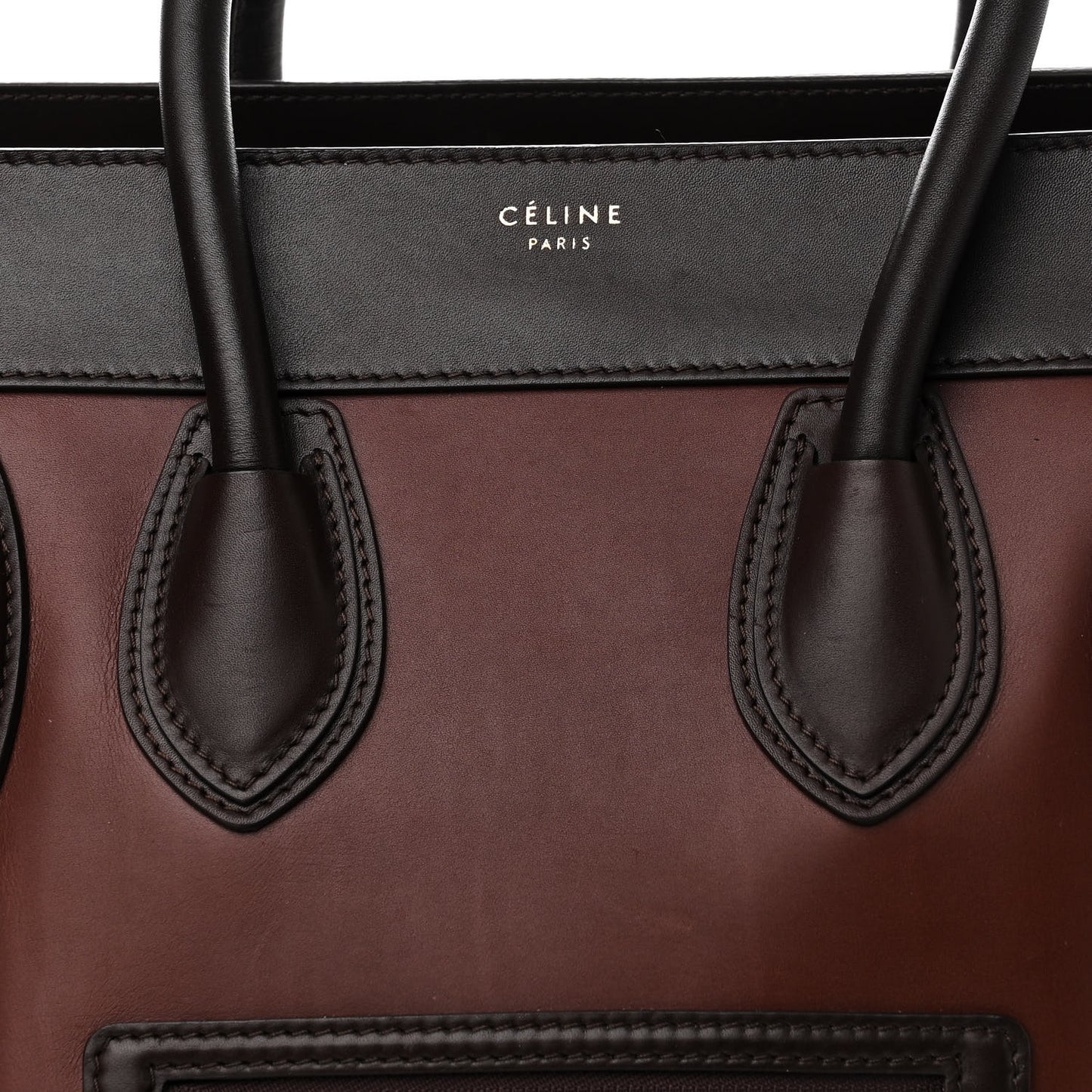 Smooth Calfskin Mini Tri-Color Luggage Acajou Acajou