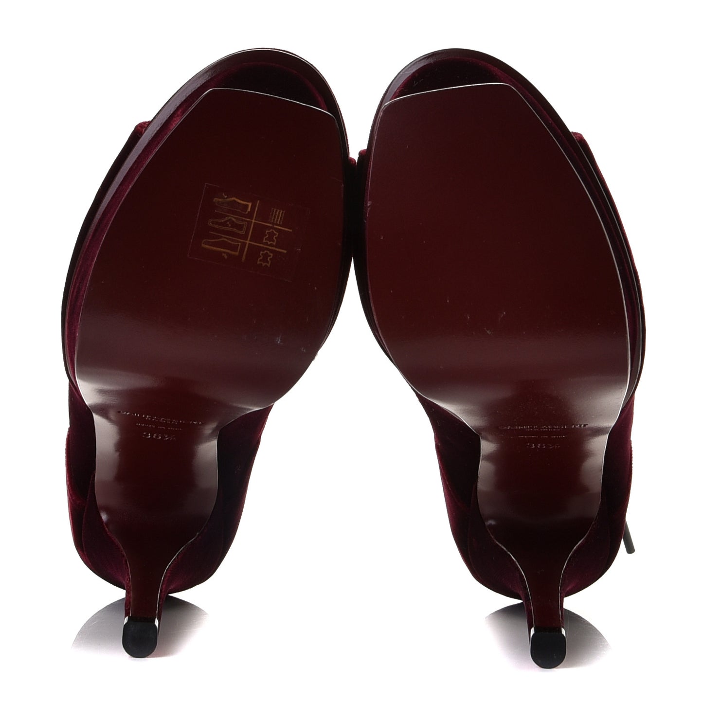 Velluto Master Lace Up Tribute 105 Platform Sandals 36.5 Burgundy