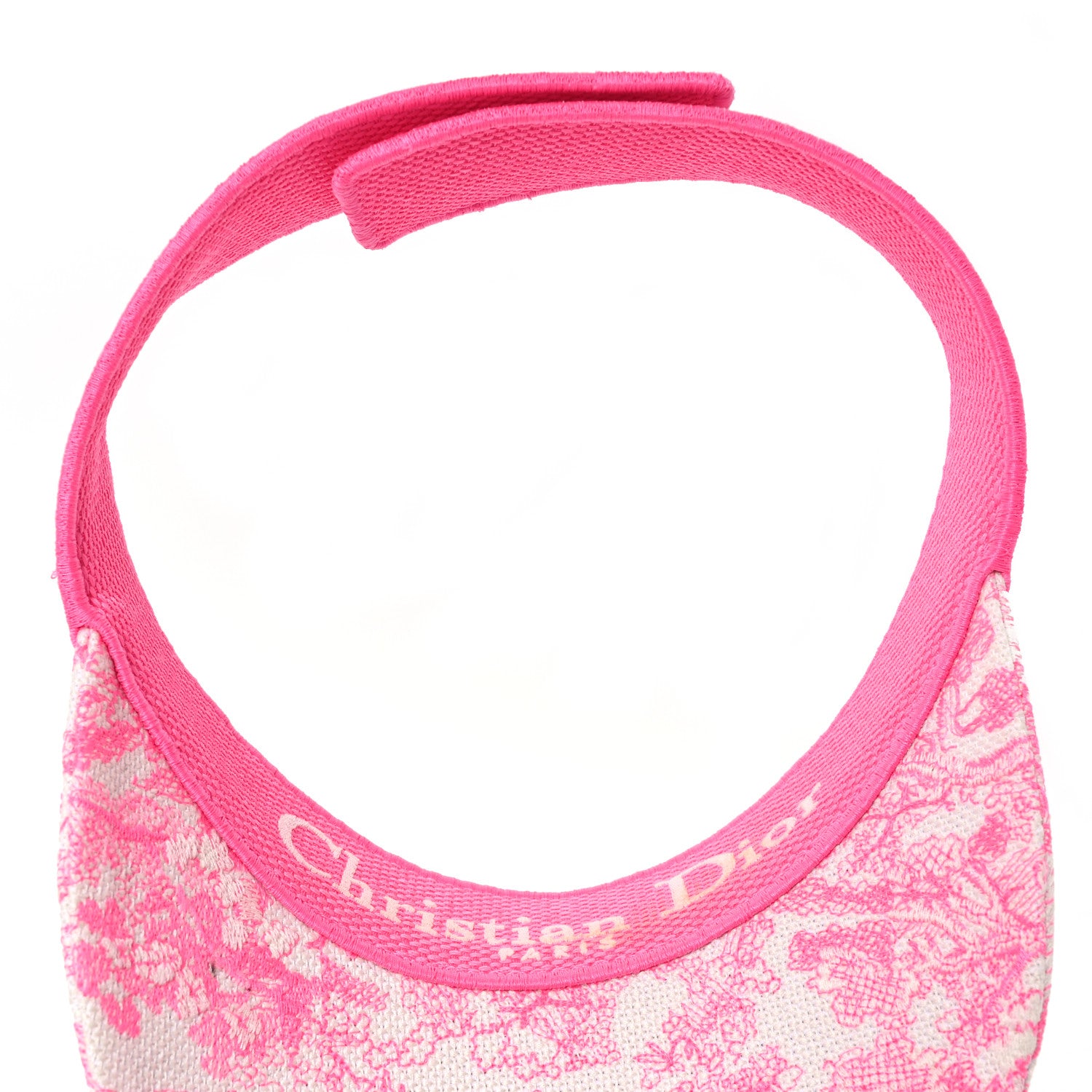 Christian Dior Toile De Jouy Reverse Visor Fluorescent Pink 7 of 10