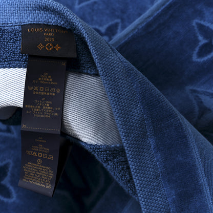 Louis Vuitton Cotton Monogram Beach Towel Blue 4 of 4