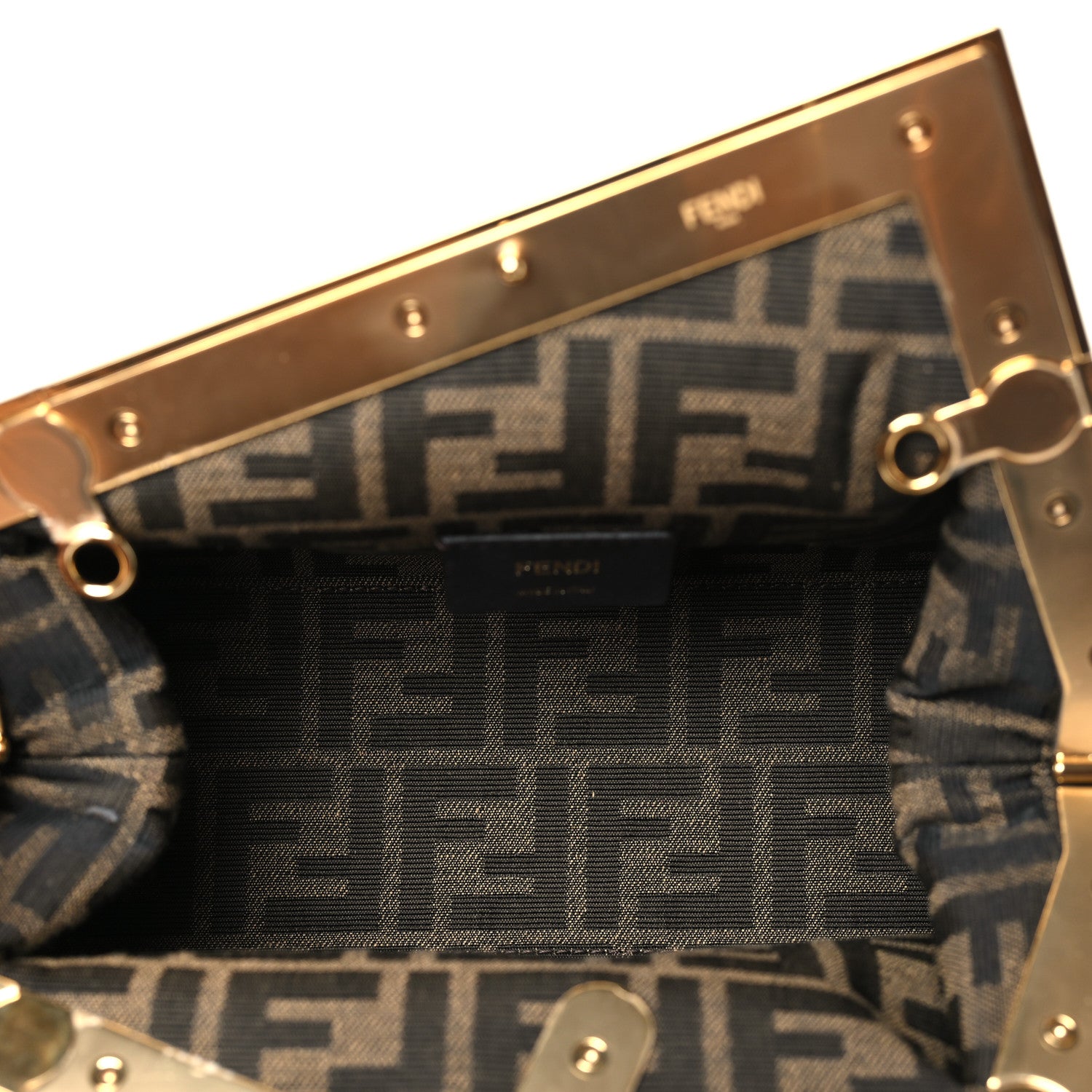 Fendi Shiny Nappa Small Fendi First Caramello 5 of 11