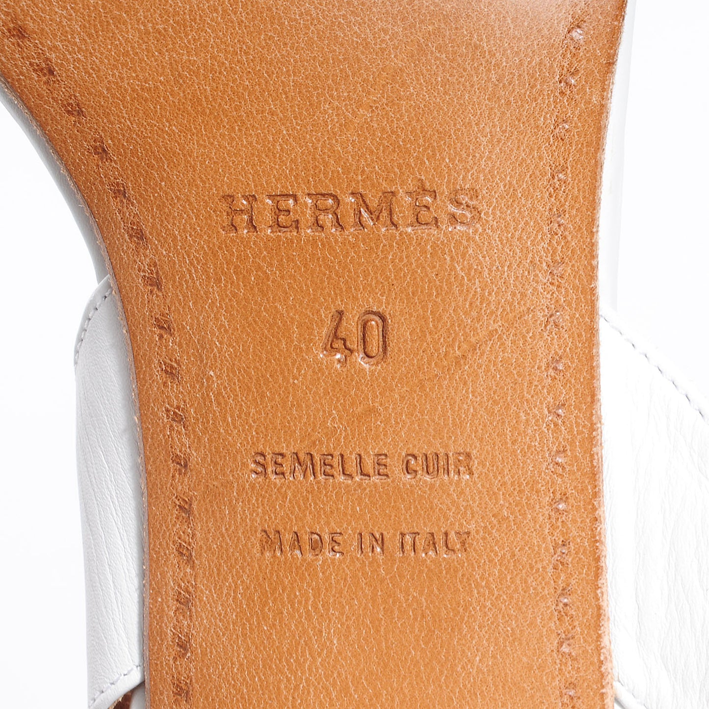 Calfskin Night 70 Slingback Heels White 40