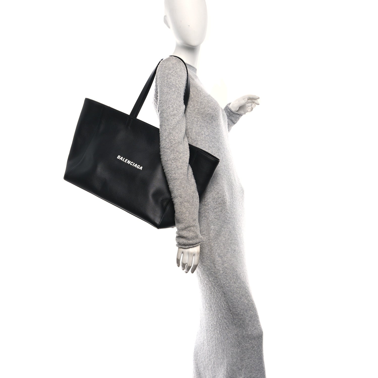 Balenciaga Smooth Calfskin Everyday East West Tote Bag Black 2 of 12