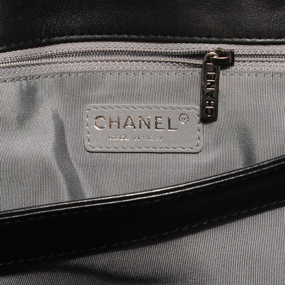 Chanel Calfskin Coco Pleats Flap Black 6 of 7