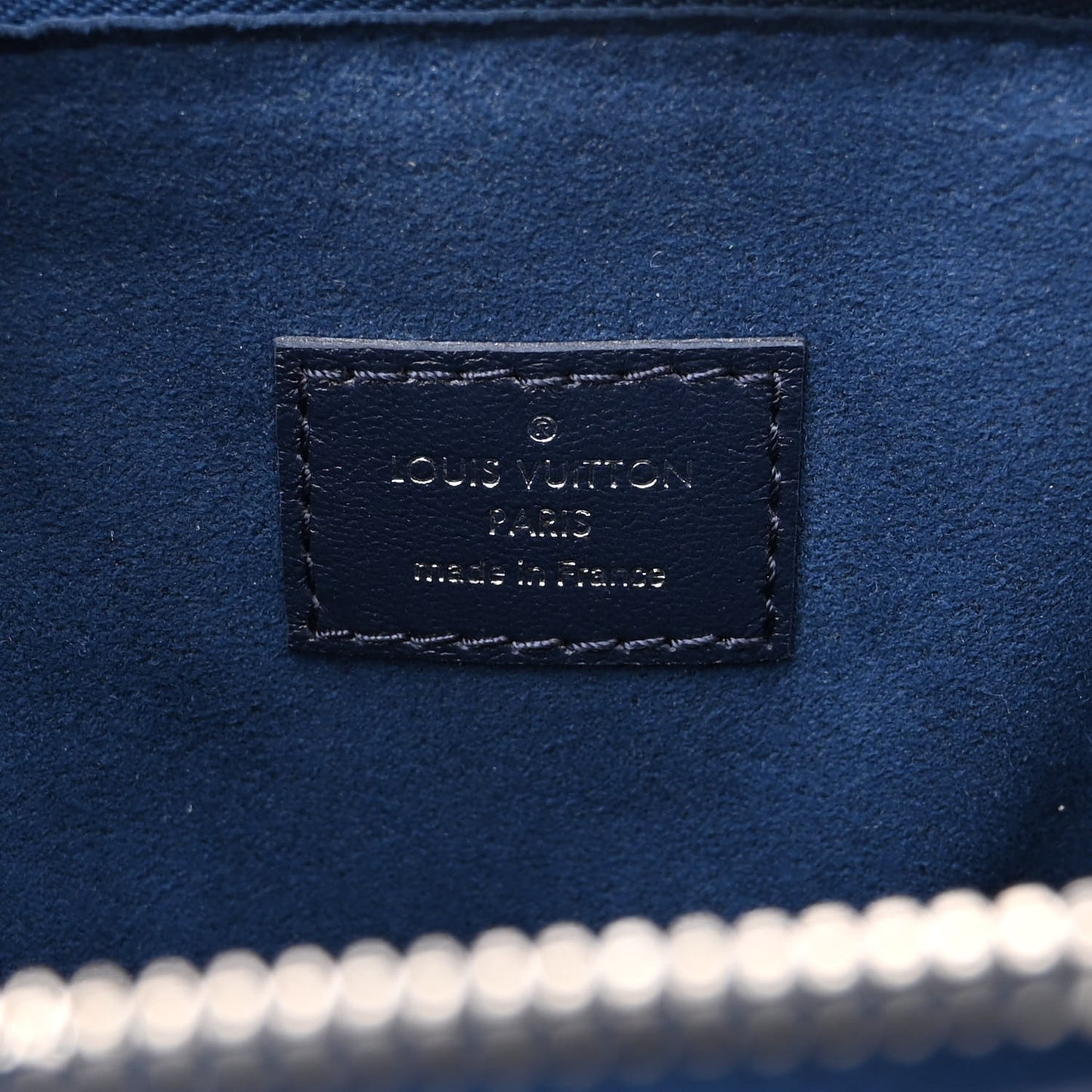 Lambskin Embossed Monogram Coussin PM Navy