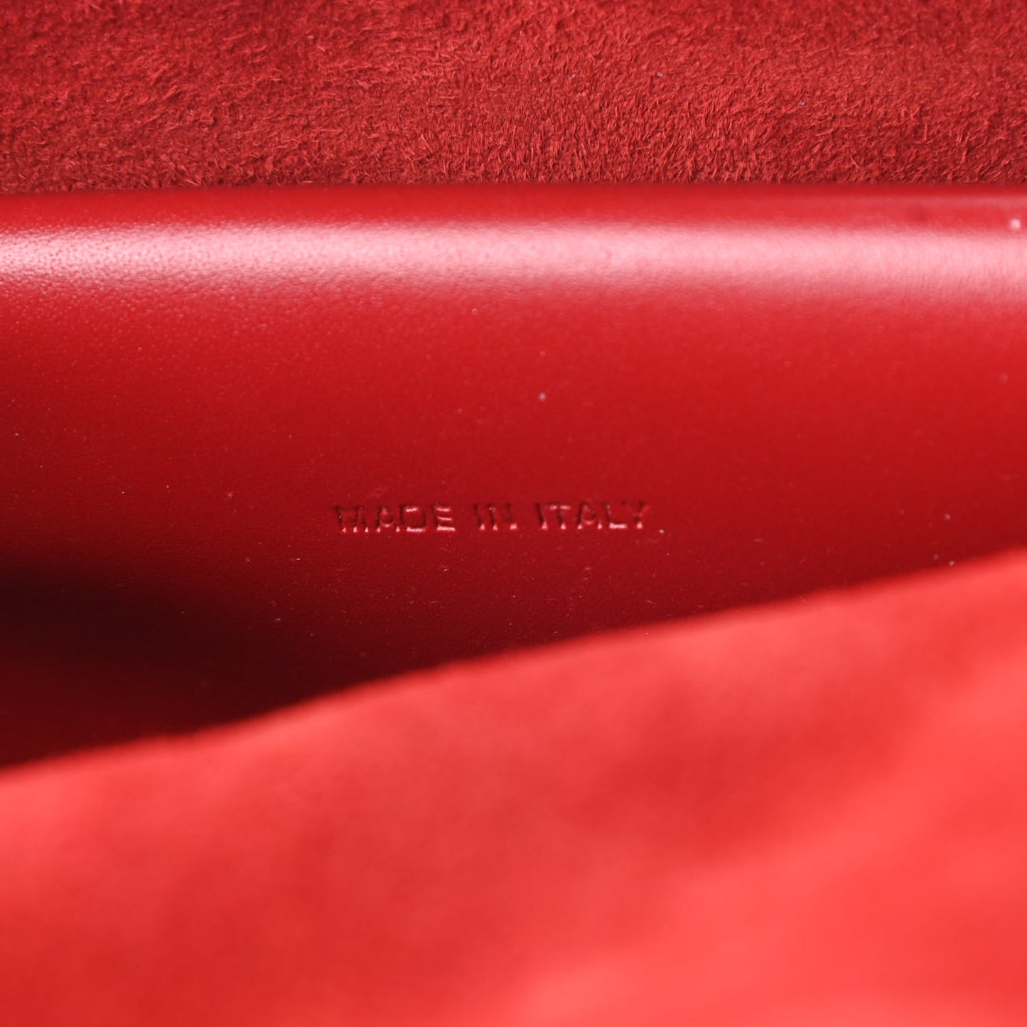 Calfskin J'Adior Chain Flap Bag Red