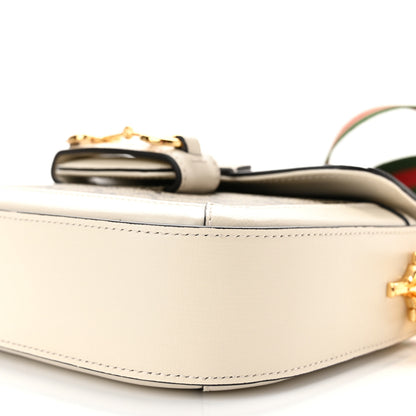 Gucci GG Supreme Monogram Web Mini Horsebit 1955 Shoulder Bag Beige Mystic White 10 of 10