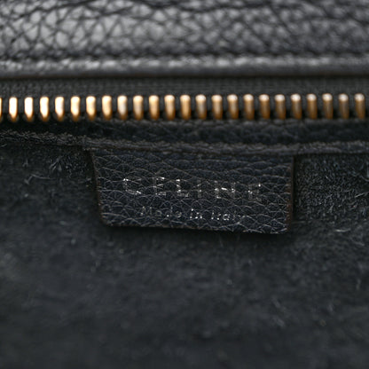 Celine Drummed Calfskin Nano Luggage Black 6 of 11