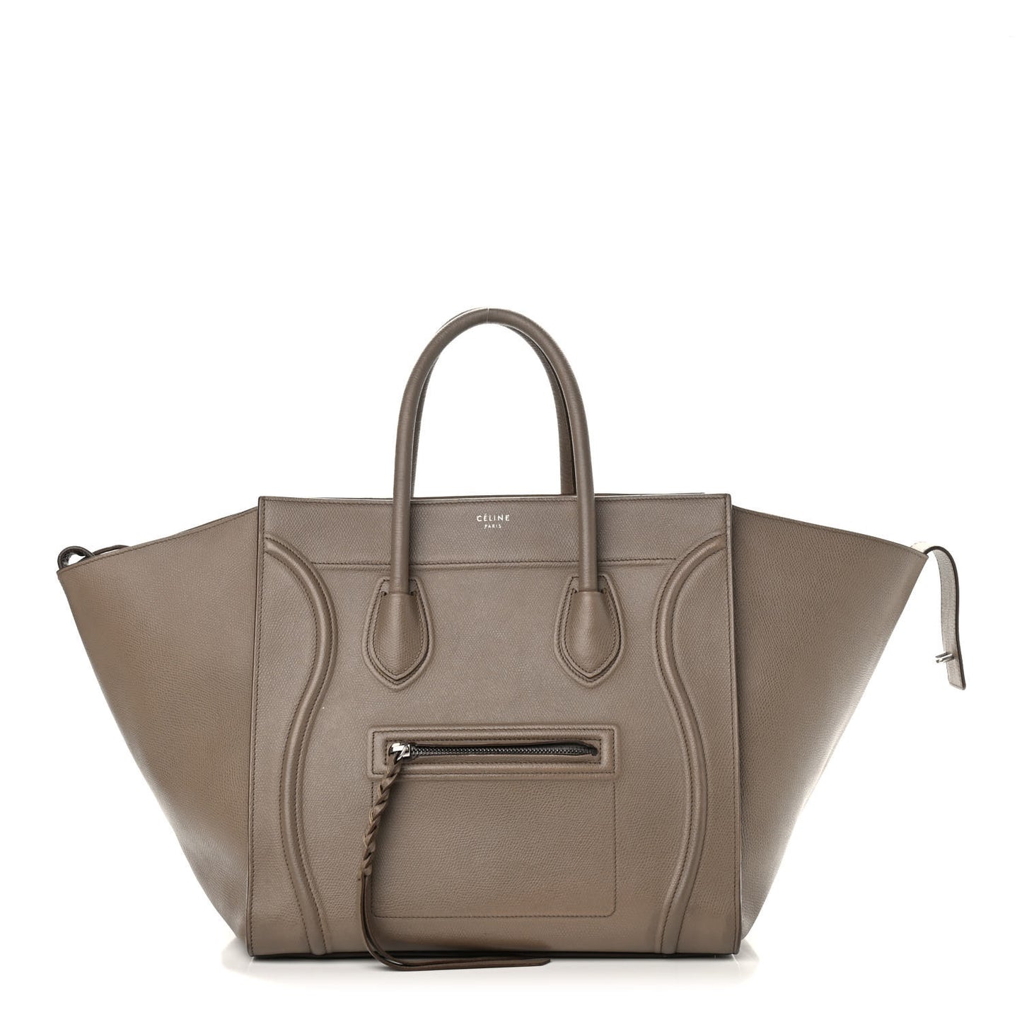 Supple Calfskin Medium Phantom Luggage Beige