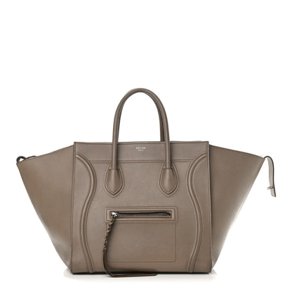 Celine Supple Calfskin Medium Phantom Luggage Beige 1 of 12
