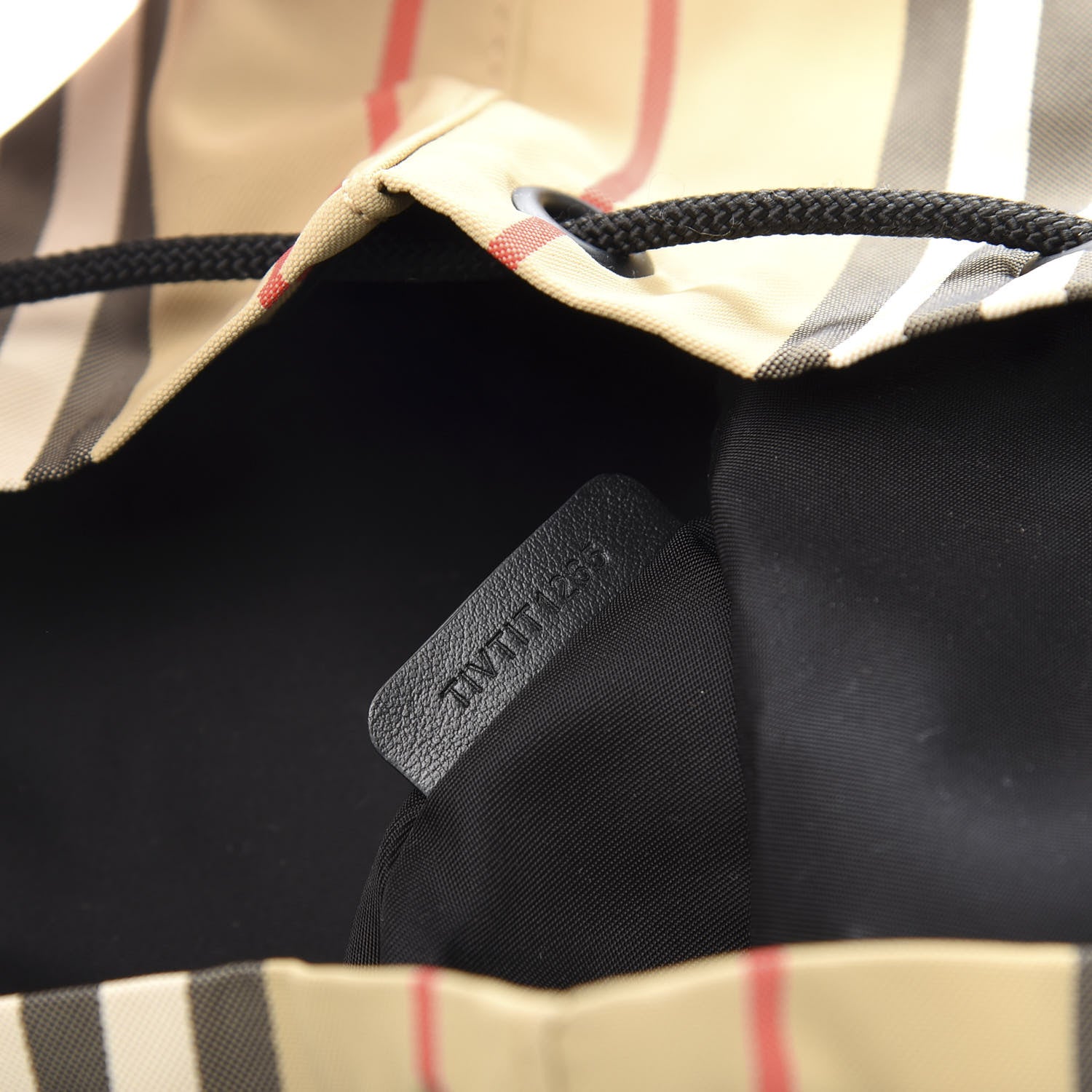 Burberry Econyl Icon Stripe Phoebe Drawcord Pouch Archive Beige 8 of 12