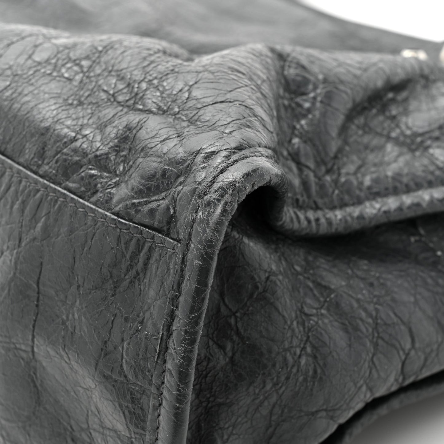 Agneau Classic Silver Hardware City Gris Fossile Anthracite