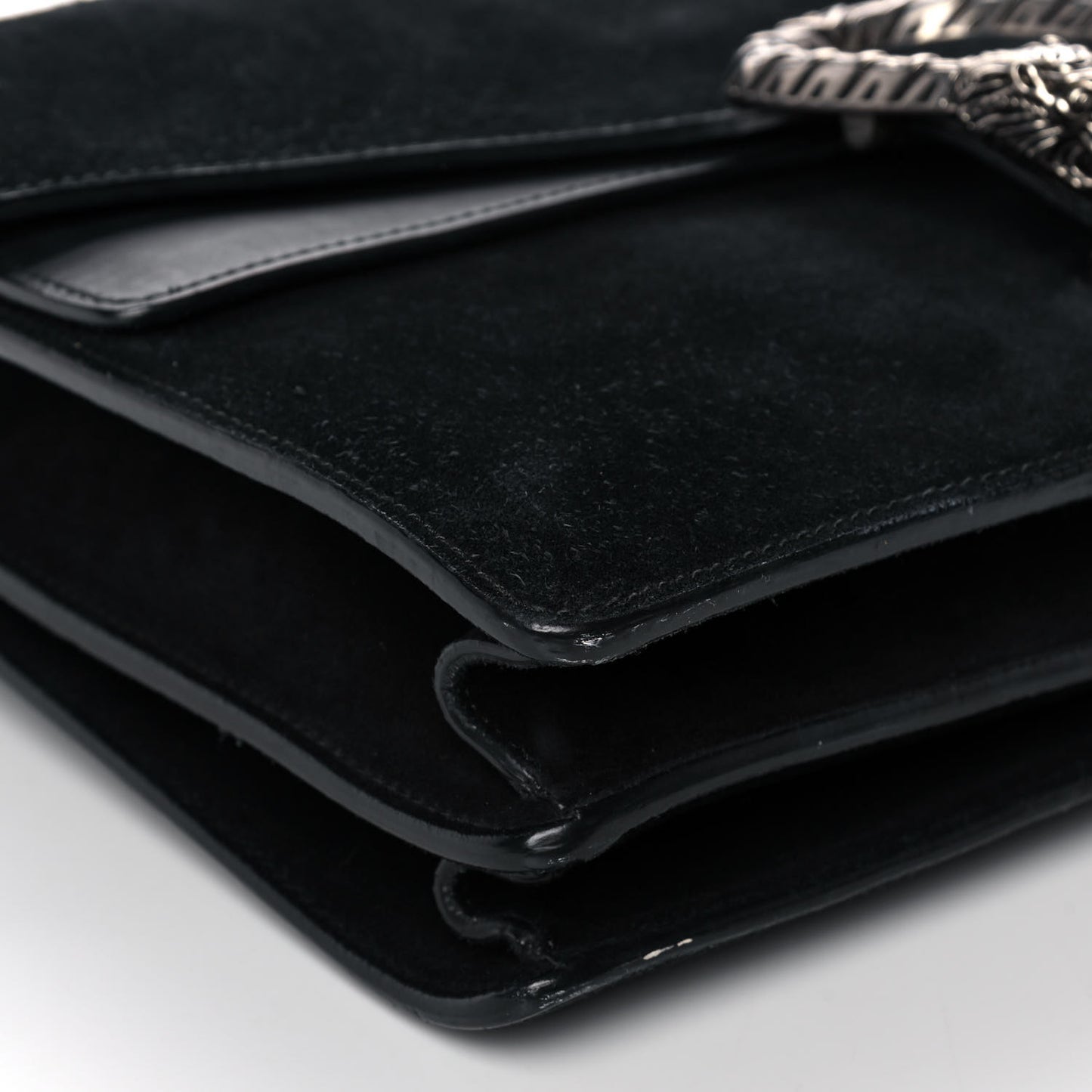 Suede Medium Dionysus Shoulder Bag Black