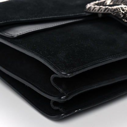 Gucci Suede Medium Dionysus Shoulder Bag Black 9 of 12