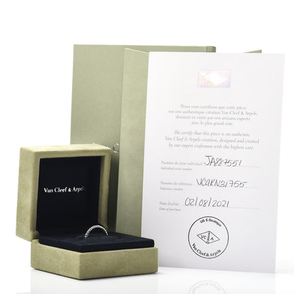 Van Cleef & Arpels 18K White Gold Small Perlee Ring 55 7.25 5 of 5