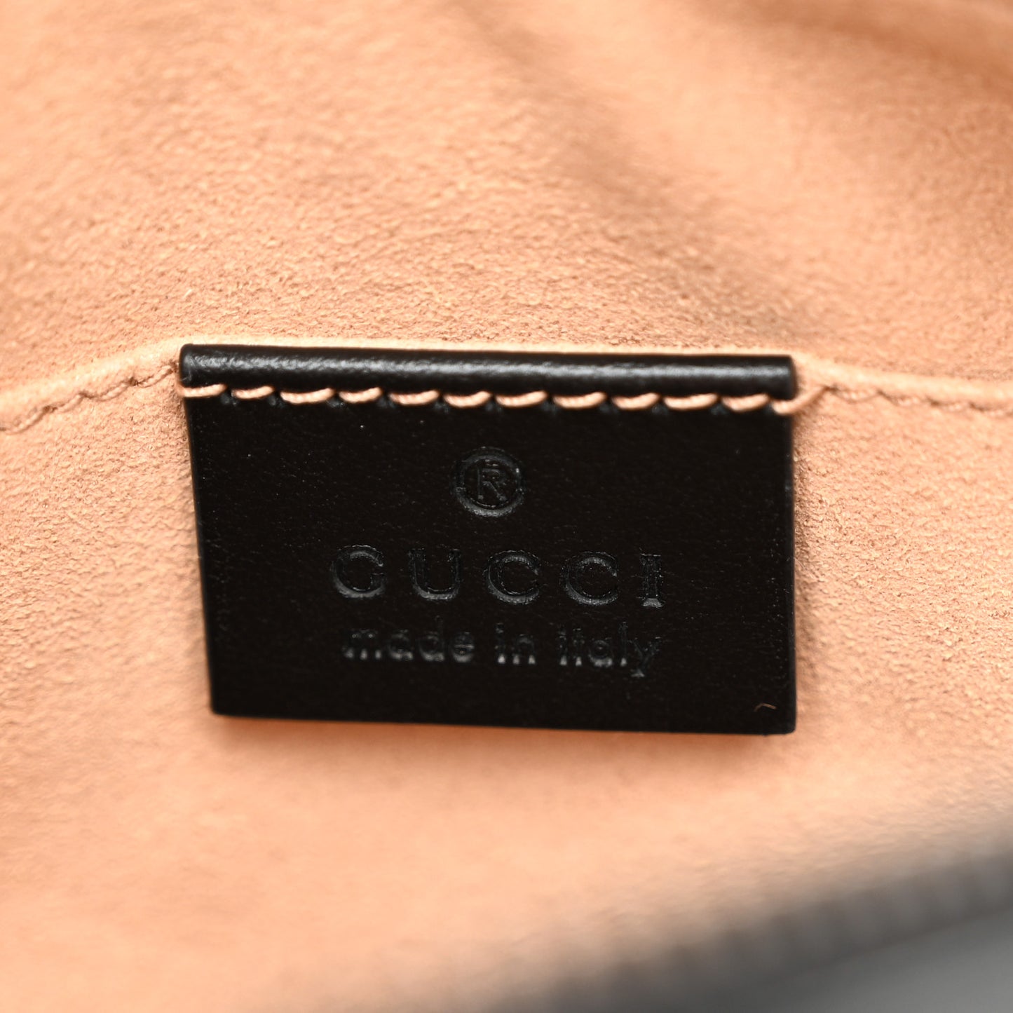 Calfskin Matelasse Mini GG Marmont Chain Shoulder Bag Black