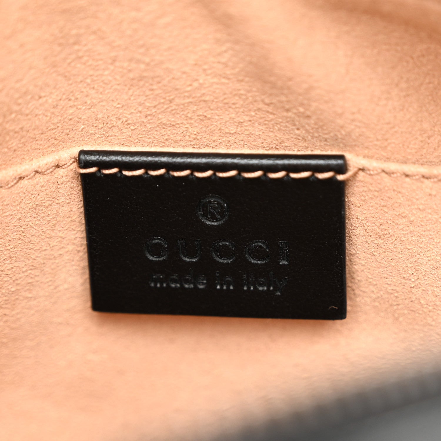 Gucci Calfskin Matelasse Mini GG Marmont Chain Shoulder Bag Black 6 of 10