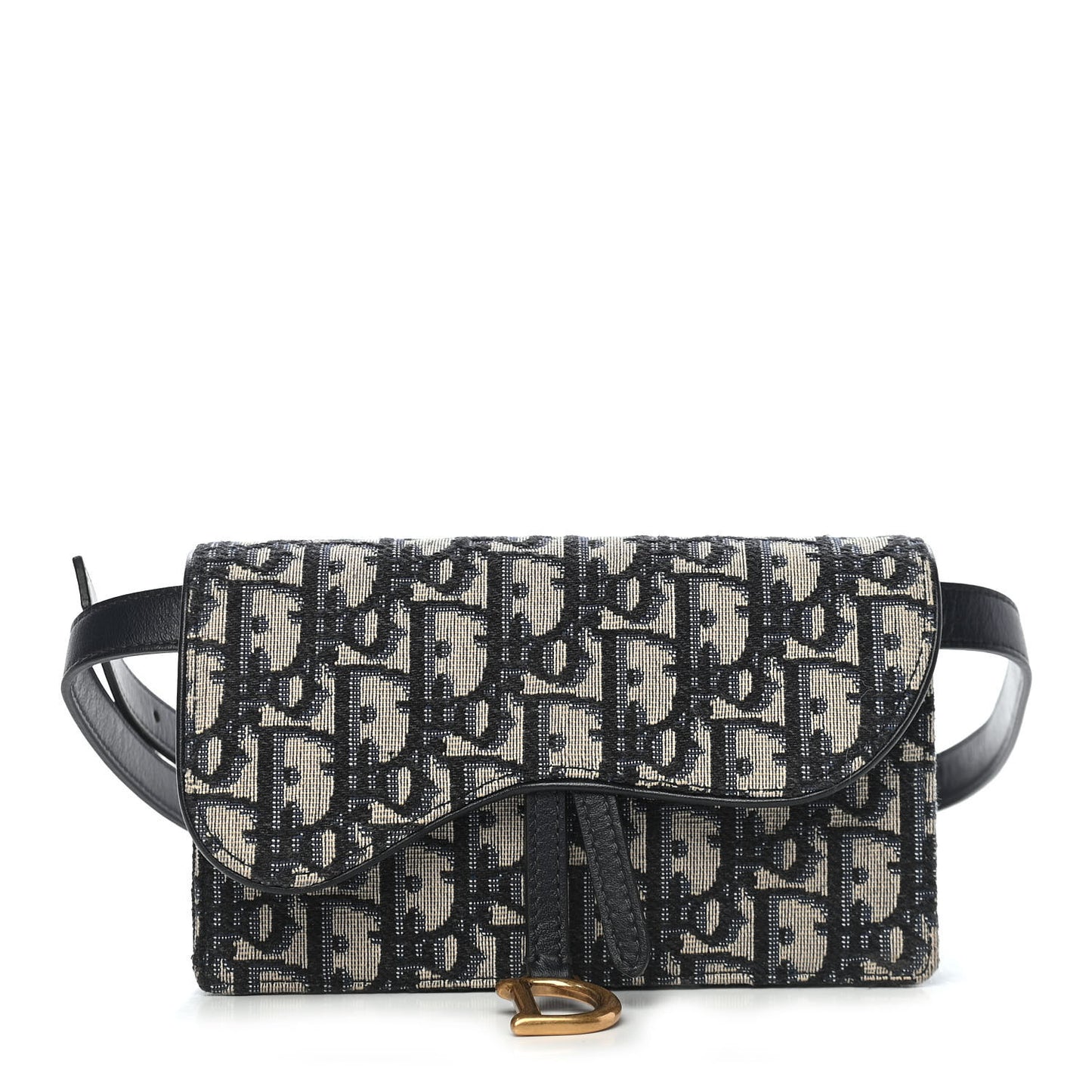 Oblique Saddle Belt Bag Blue