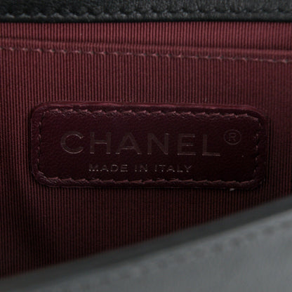 Chanel Velvet Quilted Small Boy Flap Black 7 of 8