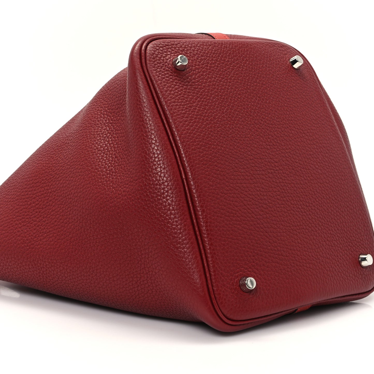 Taurillon Clemence Swift Picotin Lock 22 MM Rouge H Brique
