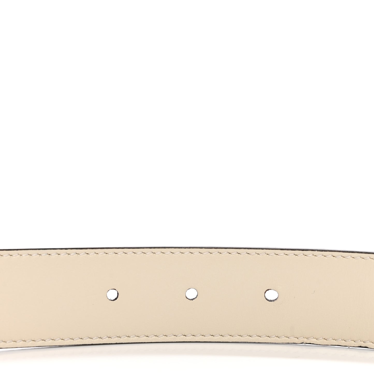 GG Supreme Monogram Plutone Calfskin Double G Reversible 30mm Belt 90 36 Beige Ebony Mystic White