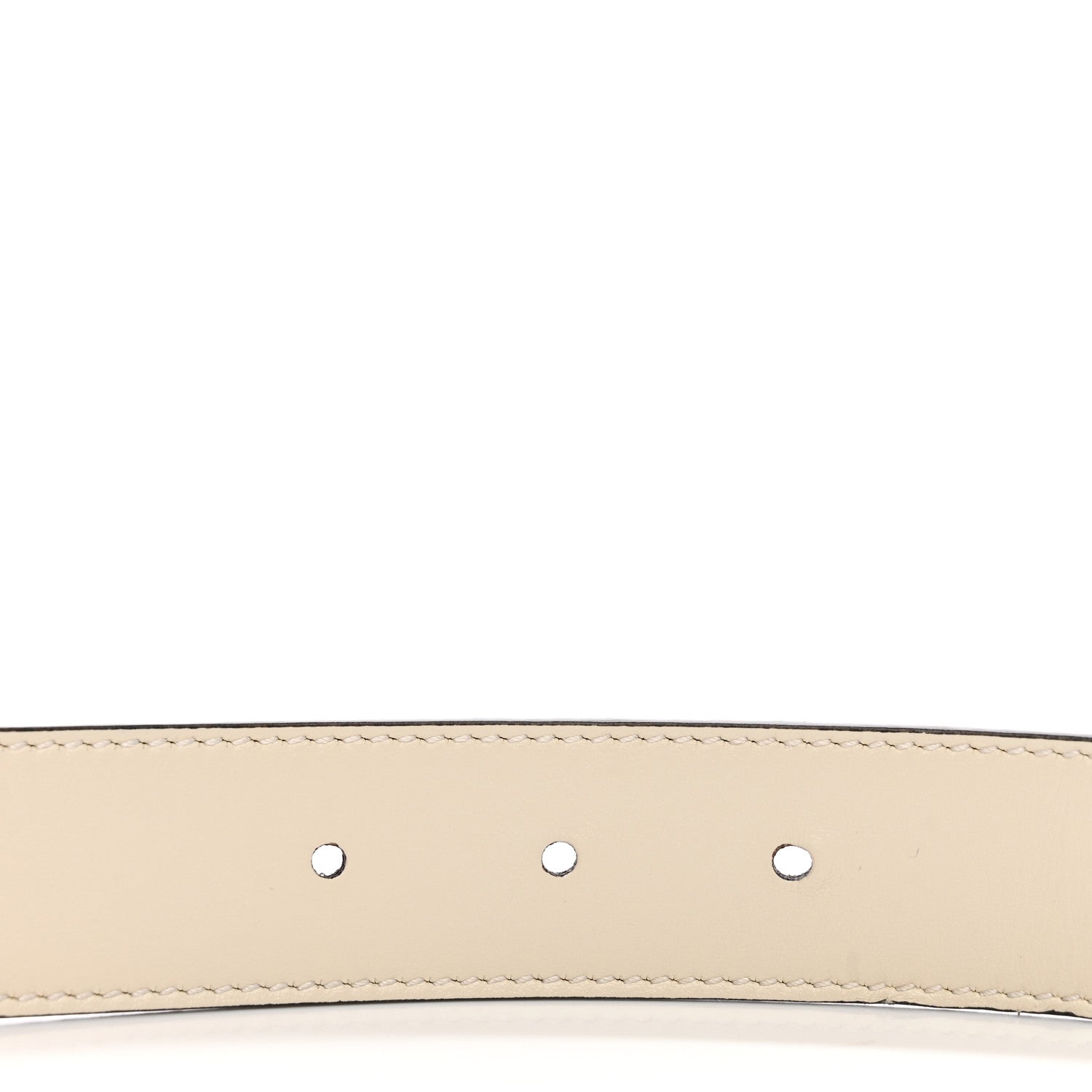 Gucci GG Supreme Monogram Plutone Calfskin Double G Reversible 30mm Belt 90 36 Beige Ebony Mystic White 5 of 8