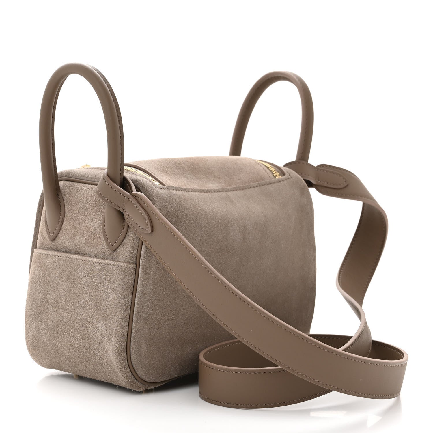 Hermes Veau Grizzly Swift Mini Lindy 20 Gris Caillou Etoupe 3 of 11
