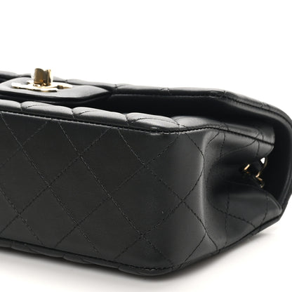 Chanel Lambskin Quilted Mini Rectangular Flap Black 10 of 11