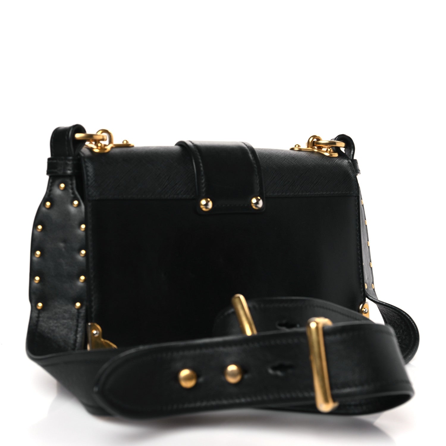 Prada City Calf Saffiano Cahier Bag Black 3 of 8