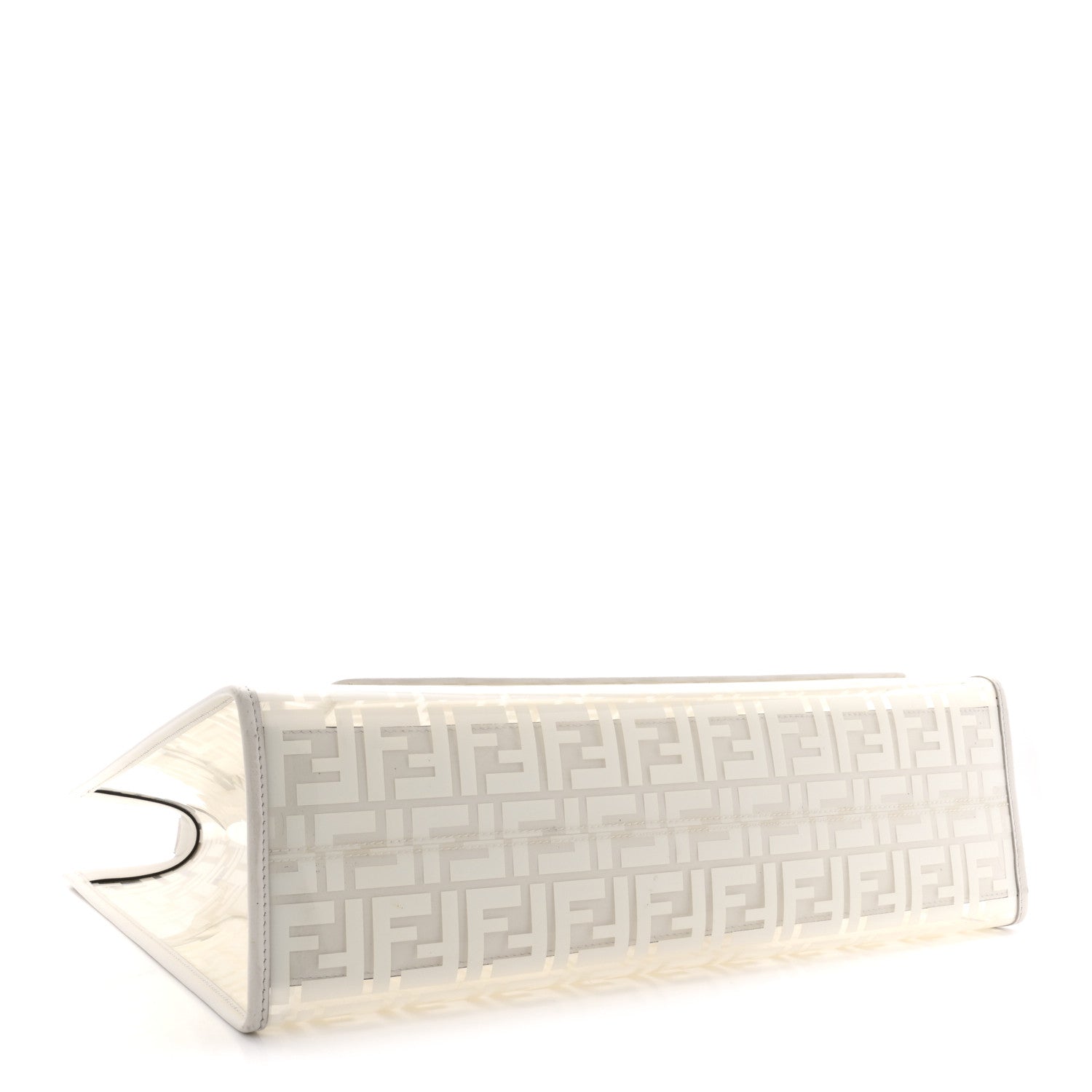Fendi TPU FF Vitello Century Plexiglass Medium Runaway Shopper
