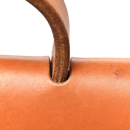 Hermes Toile Vache Calfskin Herbag 30 PM Black Natural 13 of 15