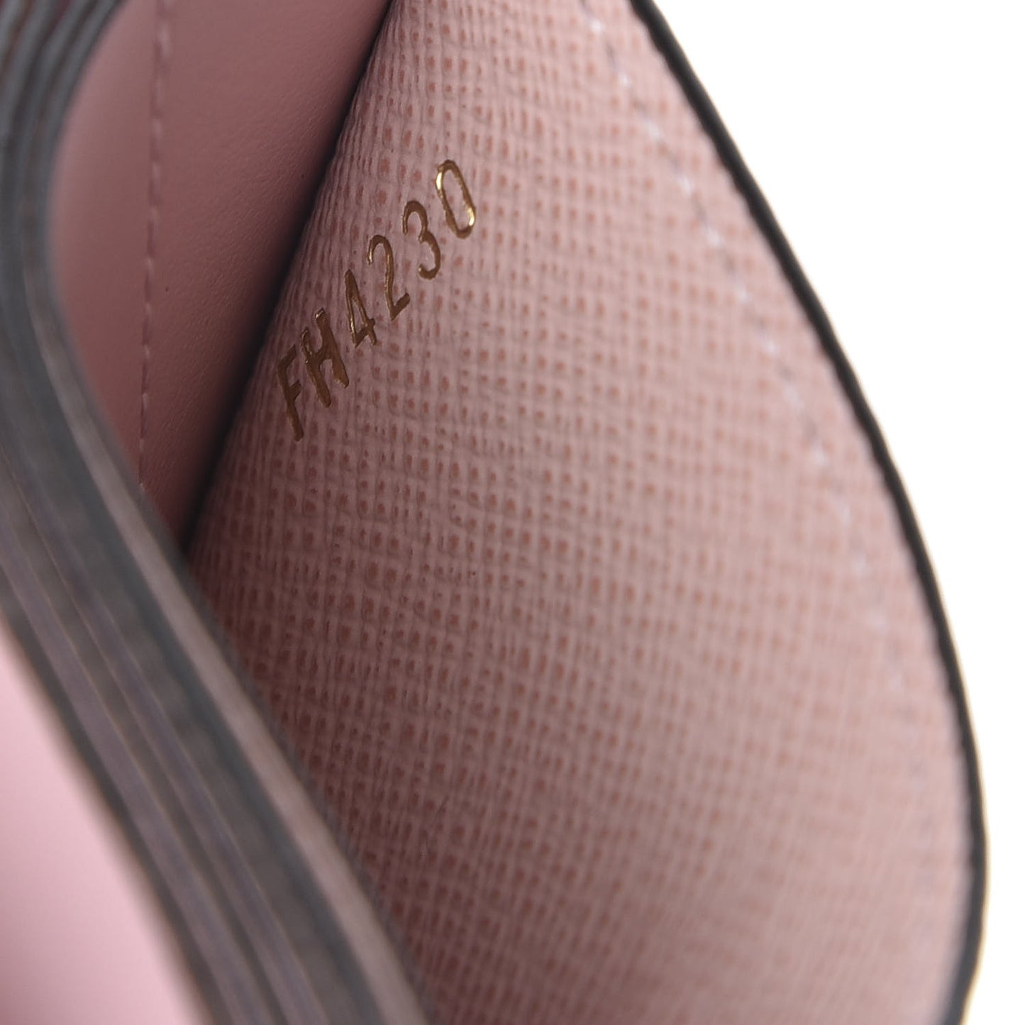 Monogram Gusset Card Holder Rose Ballerine