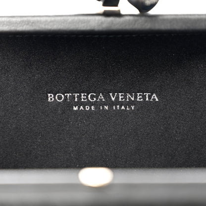 Bottega Veneta Satin Intreccio Impero Knot Clutch Black 6 of 6